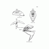 Схема вузла: Decals(Black) для Kawasaki ER300 Z300 ABS