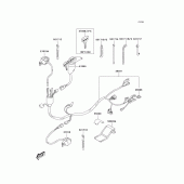 Схема узла: Замок зажигания для Kawasaki KLX400 KLX400R
