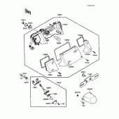 Схема вузла: Taillight(s) для Kawasaki EX250 Ninja 250