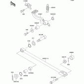 Схема вузла: Лапка гальма для Kawasaki ZX1100 ZZ-R1100