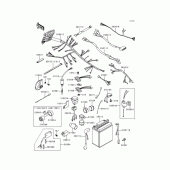 Схема вузла: Chassis electrical equipment(1/2) для Kawasaki KZ1000 Police