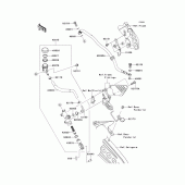 Схема узла: Задний тормозной цилиндр для Kawasaki ZX636 Ninja ZX-6R