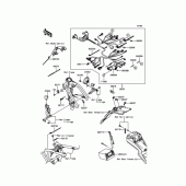 Схема узла: Проводка и электрические компоненты для Kawasaki KLX125 KLX125