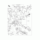 Схема вузла: Front bevel gear(1/3) для Kawasaki VN1500 Vulcan 1500 Nomad Fi