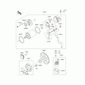 Схема вузла: Starter motor для Kawasaki ZX600 Ninja ZX-6