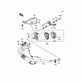 Схема вузла: Глушник для Kawasaki KLE250 Versys-X 250 ABS