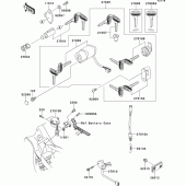 Схема узла: Замок зажигания для Kawasaki VN1500 VN1500 Drifter