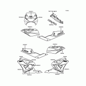 Схема вузла: Наклейки (ZX400-M3) для Kawasaki ZX400 ZXR400R