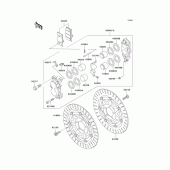 Схема вузла: Front brake(e10-e12) для Kawasaki ZX600 Ninja ZX-6