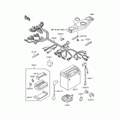 Схема вузла: Електроустаткування для Kawasaki ZX400 ZZR400