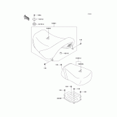 Схема узла: Сиденье для Kawasaki VN1500 Vulcan 1500 Classic FI
