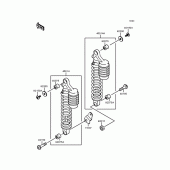 Схема вузла: Підвіска/амортизатор для Kawasaki ZR750 Zephyr