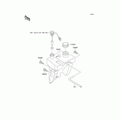 Схема вузла: Бак масляний для Kawasaki KMX125