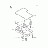 Схема вузла: Oil pan для Kawasaki ZR400 ZRX-II