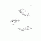 Схема вузла: Decals (Black) для Kawasaki ER650 Z650
