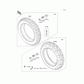 Схема вузла: Шини для Kawasaki VN1700 Vulcan 1700 Voyager