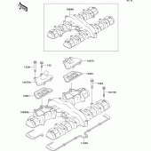 Схема вузла: Клапанна кришка для Kawasaki ZR750 Zephyr