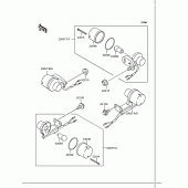 Схема узла: Поворотники для Kawasaki KL250 KL250 Super Sherpa