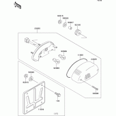 Схема вузла: Taillight(s) для Kawasaki VN800 Vulcan 800