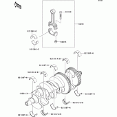 Схема узла: Коленчатый вал для Kawasaki ZR1000 Z1000