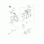 Схема узла: Ступица заднего колеса для Kawasaki KLX250 KLX250SR
