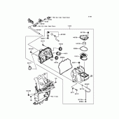 Схема узла: Воздушный фильтр для Kawasaki ZR800 Z800