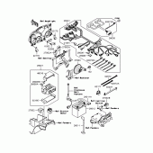 Схема вузла: Електроустаткування для Kawasaki ZR1200 ZRX1200S