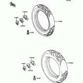 Схема вузла: Шина для Kawasaki ZX900 GPZ900R