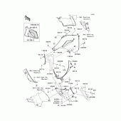 Схема вузла: Нижній обтічник для Kawasaki ZG1400 Concours 14