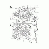 Схема узла: Картер двигателя для Kawasaki ZR400 ZRX