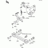 Схема узла: Лапка тормоза для Kawasaki ZX600 GPX600R
