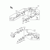 Схема узла: Поворотники для Kawasaki ZR1200 ZRX1200S