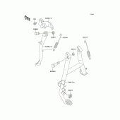 Схема вузла: Підставка для Kawasaki EX500 Ninja 500R