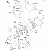 Схема вузла: Повітряний фільтр Kawasaki VN800 Vulcan 800 Classic
