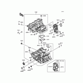 Схема вузла: Картер двигуна для Kawasaki ZX636 Ninja ZX-6R