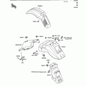 Схема узла: Крыло для Kawasaki KL650 KLR650