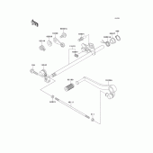 Схема узла: Переключатель передач для Kawasaki ZX600 Ninja ZX-6