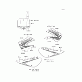 Схема вузла: Decals(green)(a8f) для Kawasaki KLX110 KLX110