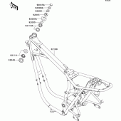 Схема вузла: Рама для Kawasaki EJ650 W650