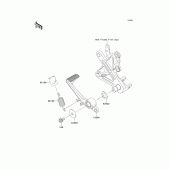 Схема вузла: Brake pedal/torque link для Kawasaki ZX1000 Ninja ZX-10R ABS