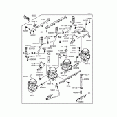 Схема вузла: Карбюратор для Kawasaki ZR400 ZRX