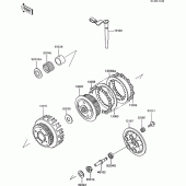 Схема вузла: Зчеплення для Kawasaki ZX600 GPX600R