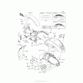 Схема вузла: Крило для Kawasaki VN900 Vulcan 900 Custom