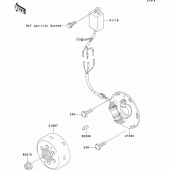 Схема вузла: Генератор для Kawasaki KX500