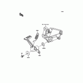 Схема вузла: Педаль гальма для Kawasaki EX250 Ninja 250