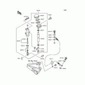 Схема узла: Задний тормозной цилиндр для Kawasaki ZR750 ZR-7S