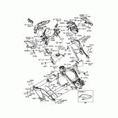 Схема вузла: Cowling(Center) для Kawasaki KLZ1000 Versys 1000 LT