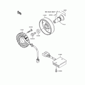 Схема вузла: Генератор для Kawasaki VN250 Eliminator 250V