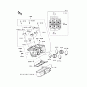 Схема вузла: Головка циліндра для Kawasaki EX250 Ninja 250R
