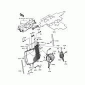 Схема узла: Радиатор для Kawasaki ZX1400 Ninja ZX-14R ABS